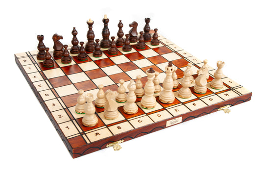 Le Gate Luxe houten schaakspel