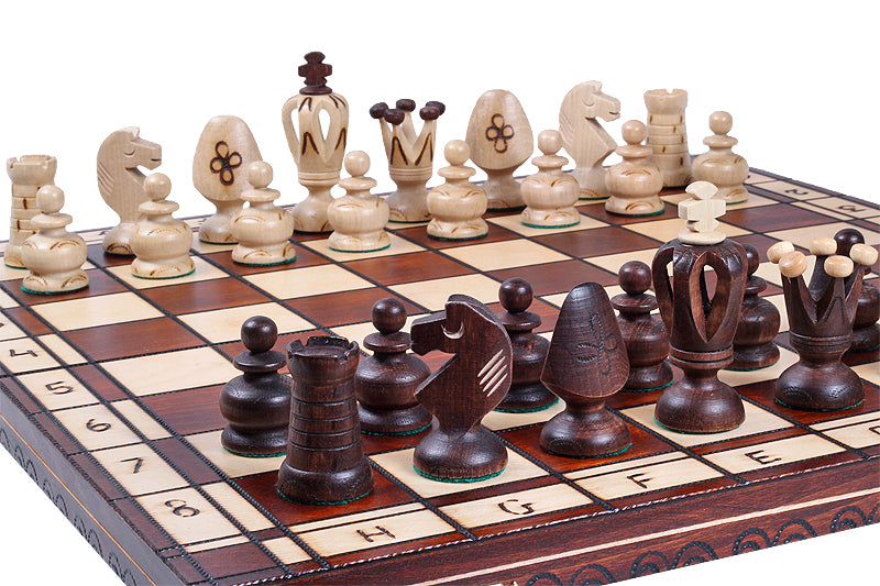 Houten schaakspel King's 48