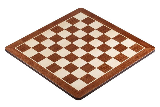 Padouk met ronde hoeken schaakbord
