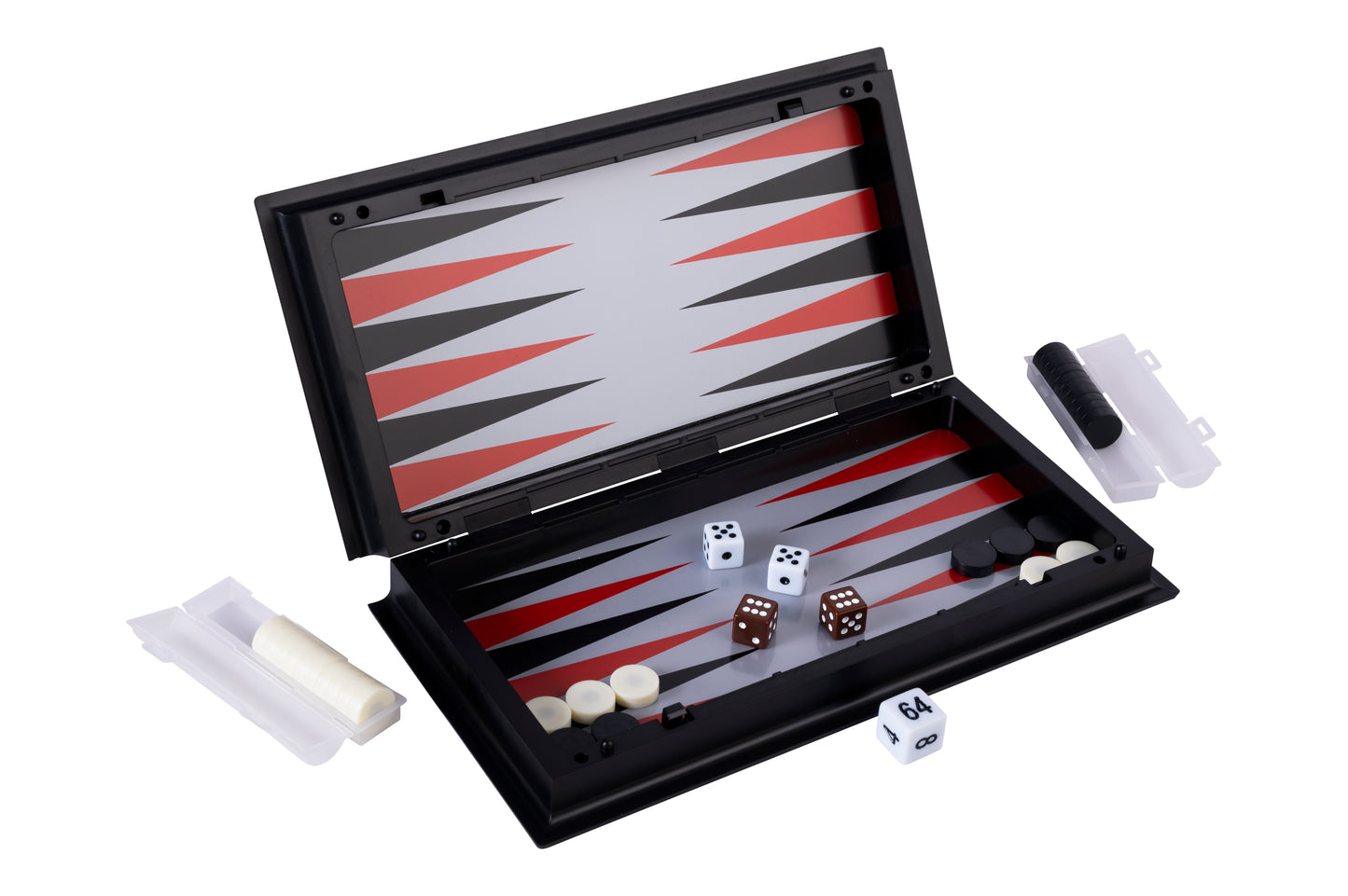 Magnetisch Schaakspel en Backgammonspel in één 25x25cm