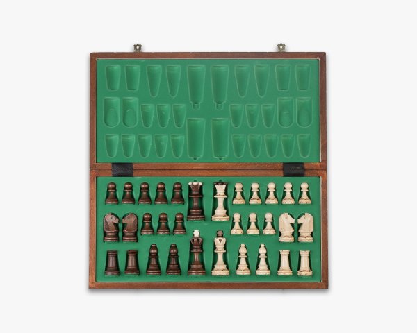 Junior Luxe Houten Schaakspel 40 x 40 cm